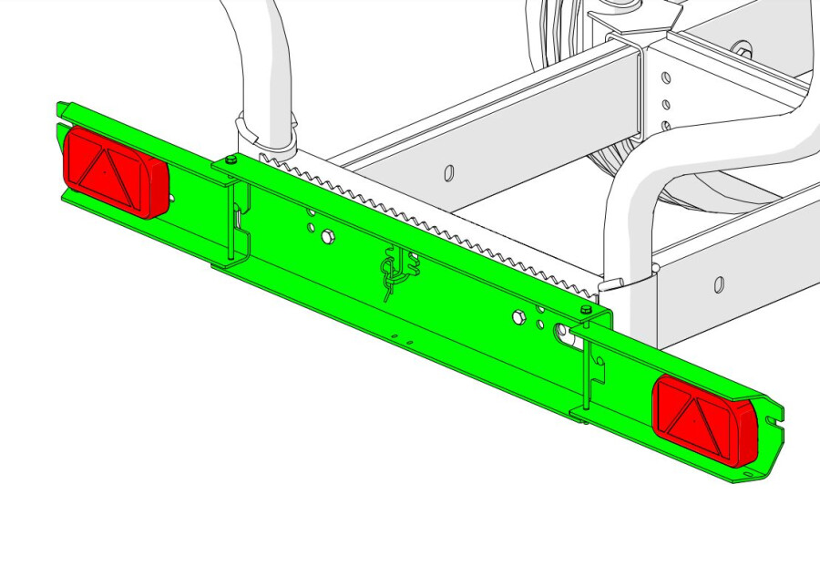 Foldable LED rear lights - L1