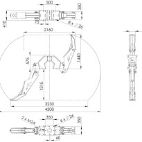 Support legs FD heavy duty (HD) type - B9