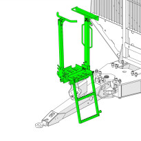 Platform on drawbar - D1