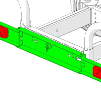 Foldable LED rear lights - L1