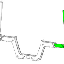 Forwarder type hydraulic bunk extension - PA-H