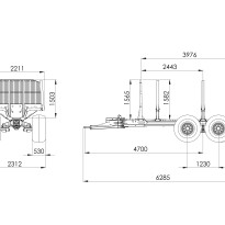 Forest trailer PALMS 11UX